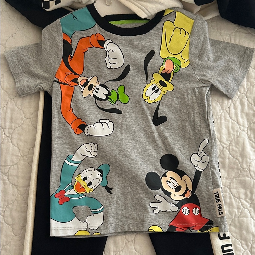 Disney Black and Cream Kids Set with Mickey - Picture 4 of 6